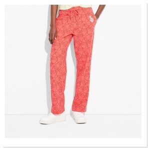 Women's Strawberry Shortcake Graphic Coral Lounge Pants
